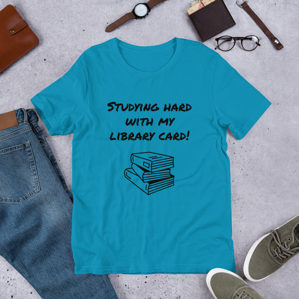 Studying Hard With My Library Card!