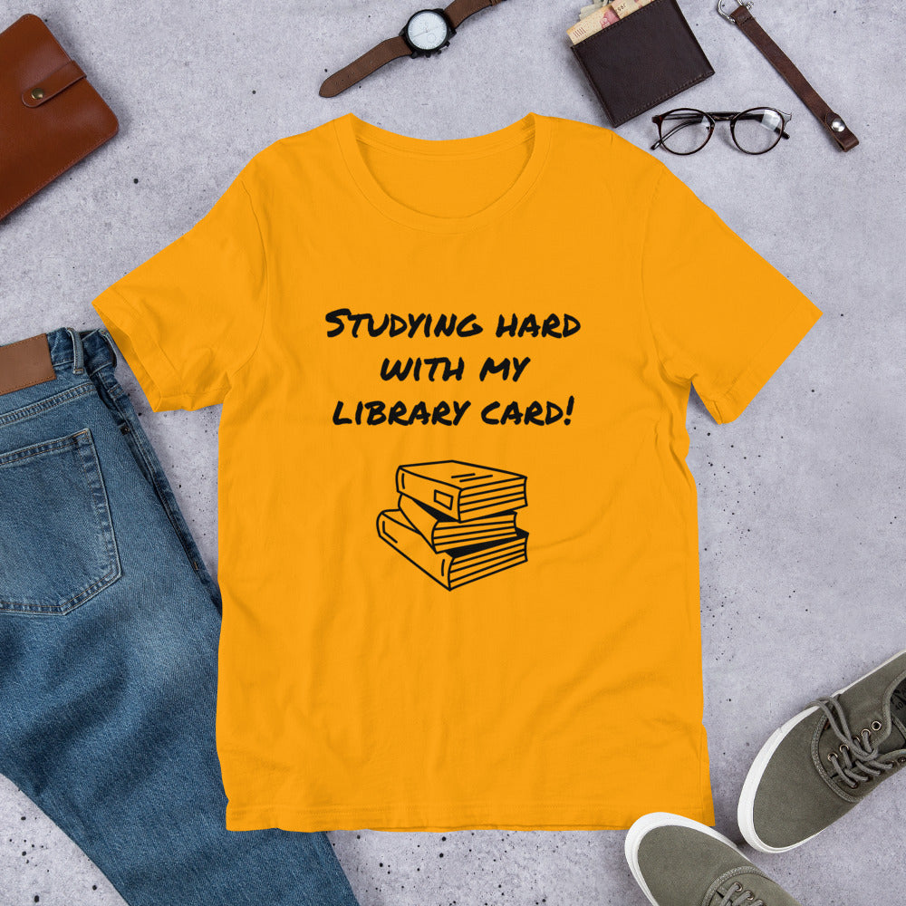 Studying Hard With My Library Card!