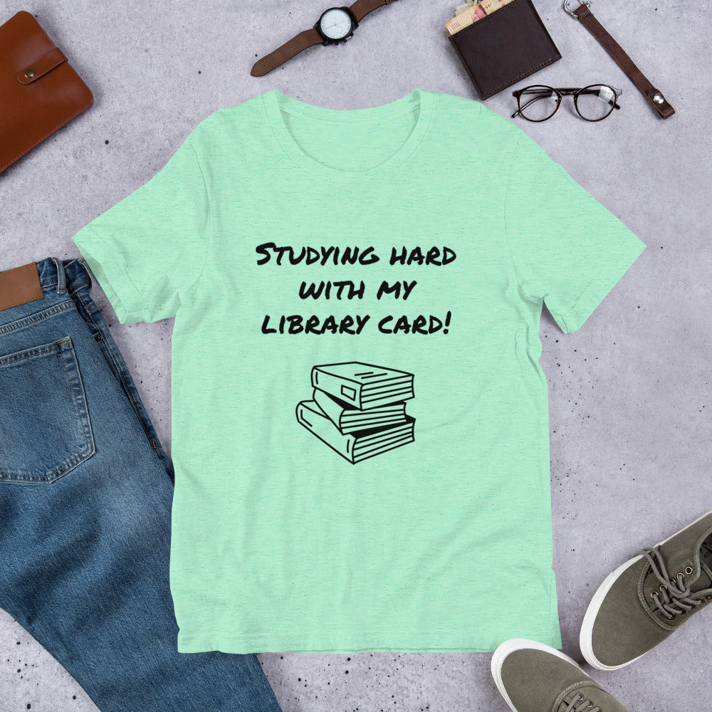 Studying Hard With My Library Card!