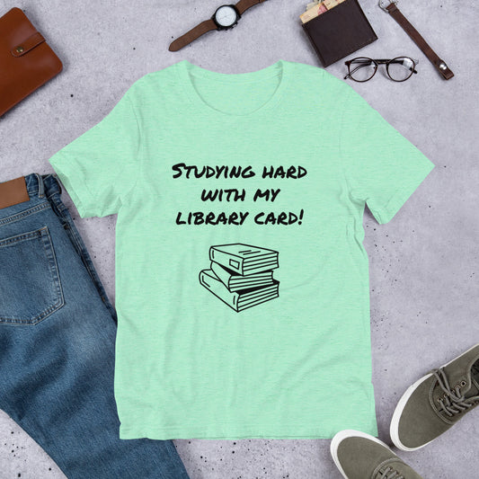 Studying Hard With My Library Card!