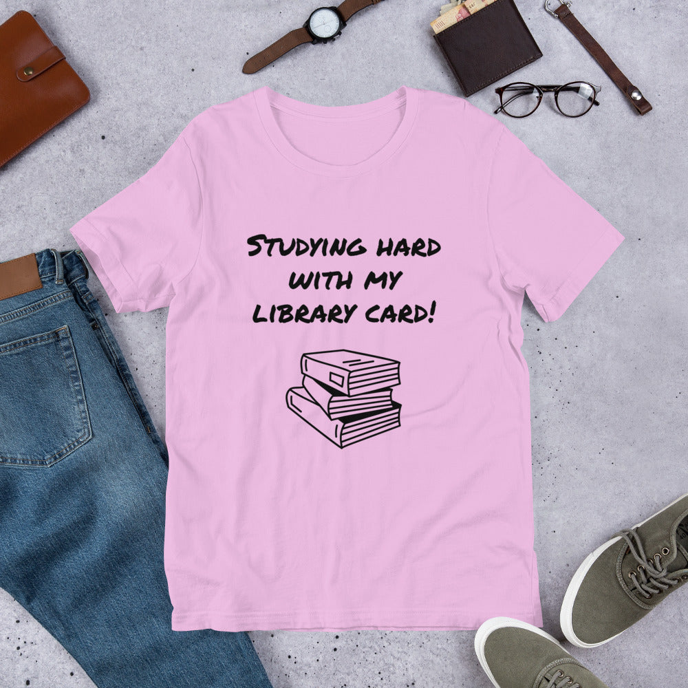 Studying Hard With My Library Card!