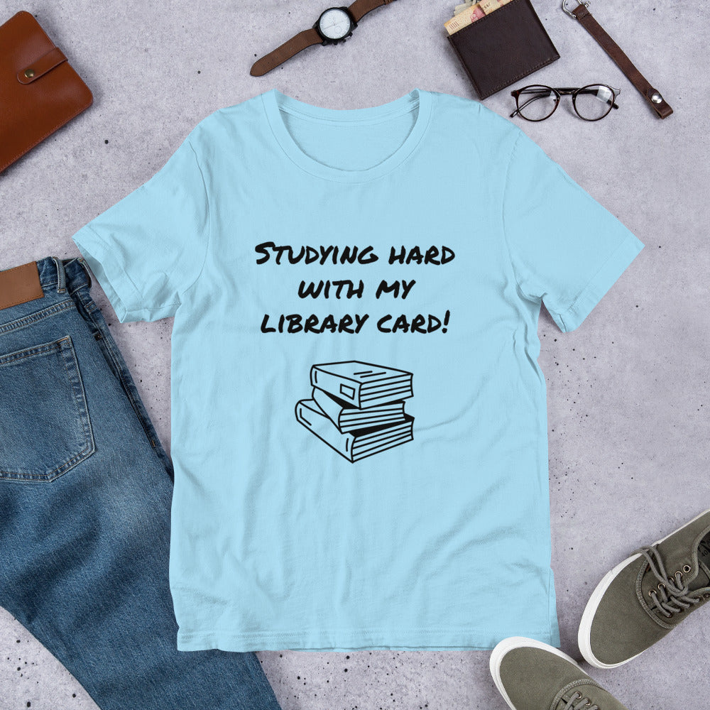 Studying Hard With My Library Card!