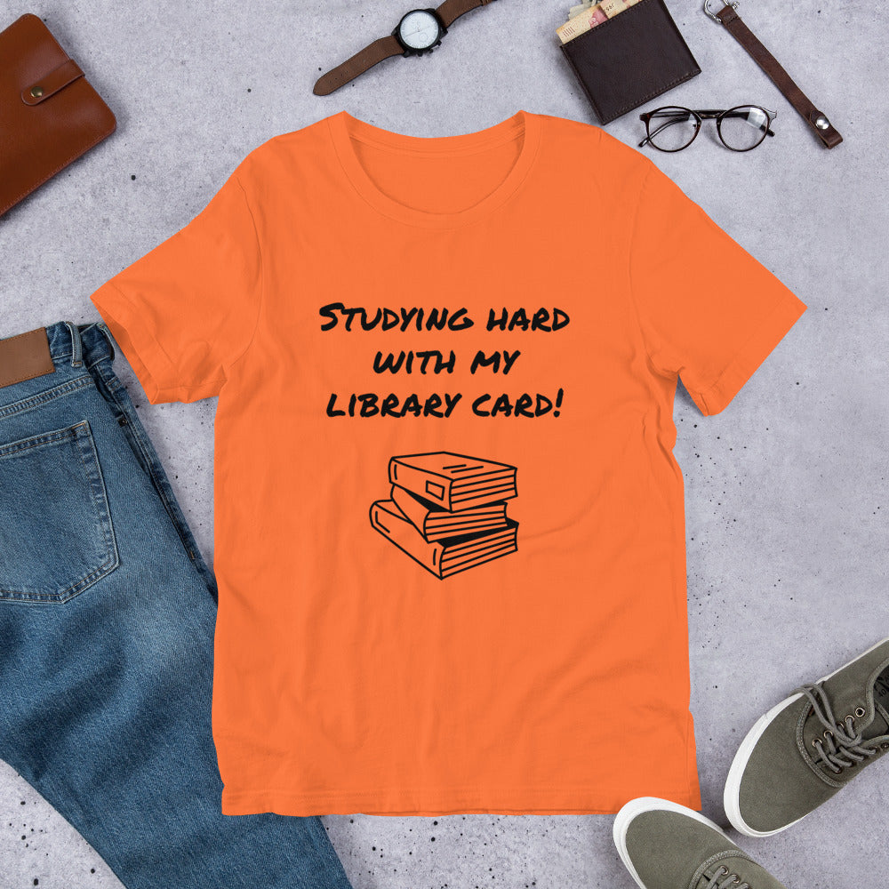 Studying Hard With My Library Card!