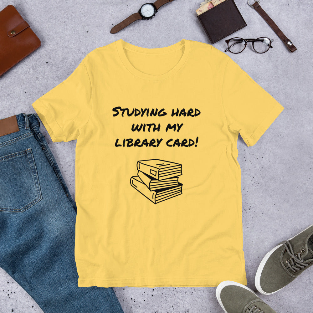 Studying Hard With My Library Card!